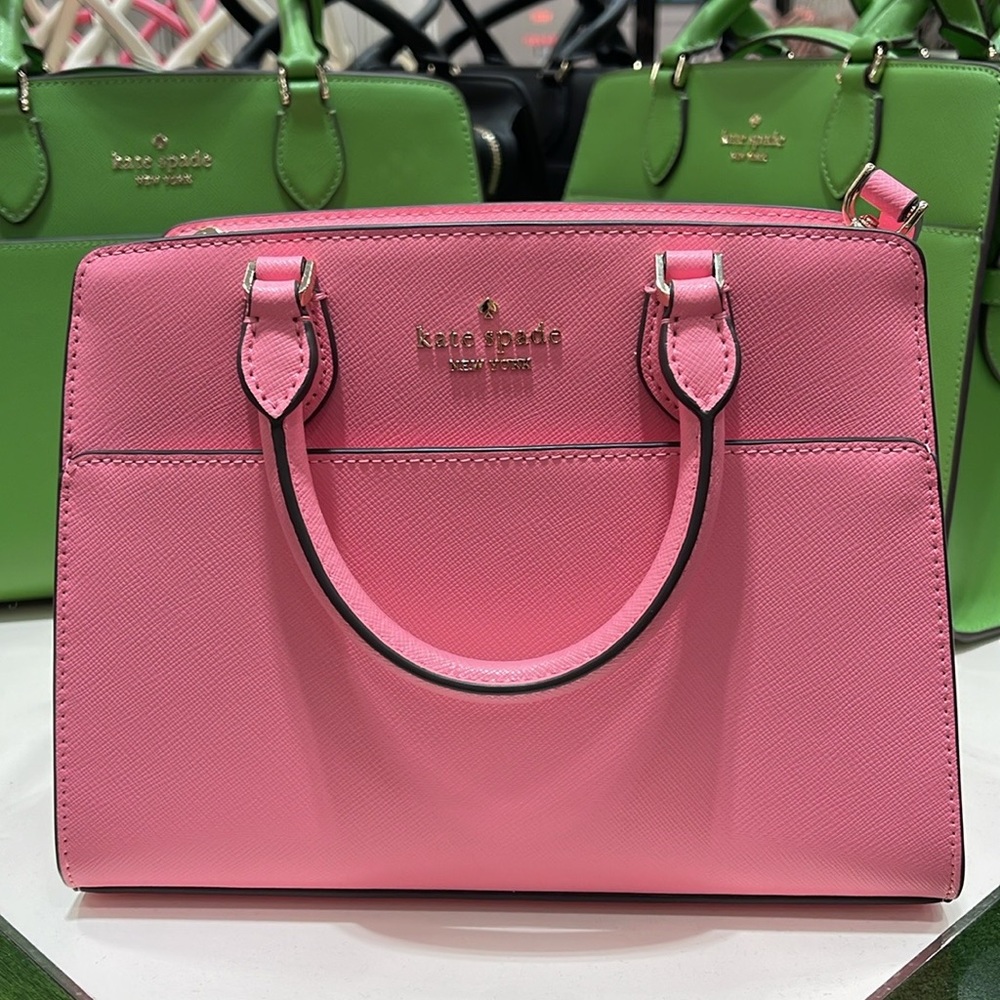 Kate Spade Madison Saffiano Leather Small Satchel
Blossom Pink
NWT - Picture 13 of 16